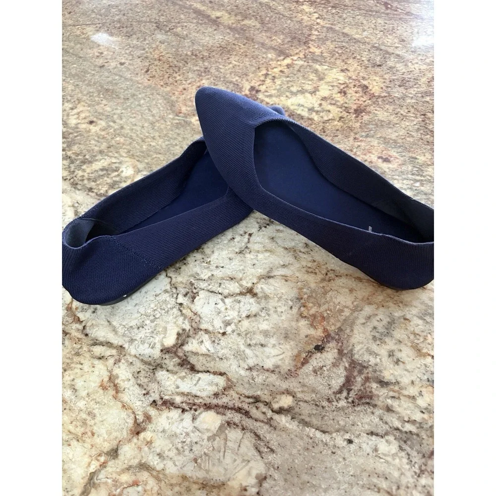Mia Size 7 M KERRI Navy Textile Slip On Flats / Loafers‎ Women's Shoes